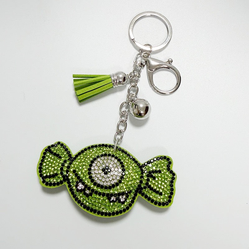 Cute Halloween Monster Candy Rhinestone Bag Charm