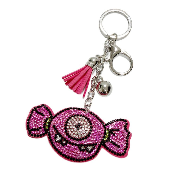 Cute Halloween Monster Candy Rhinestone Bag Charm