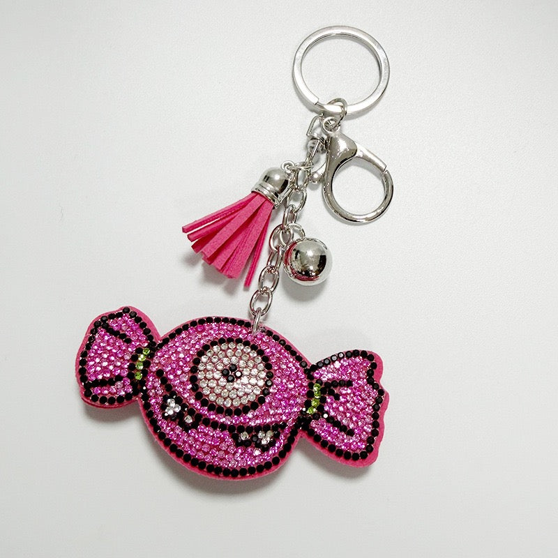 Cute Halloween Monster Candy Rhinestone Bag Charm