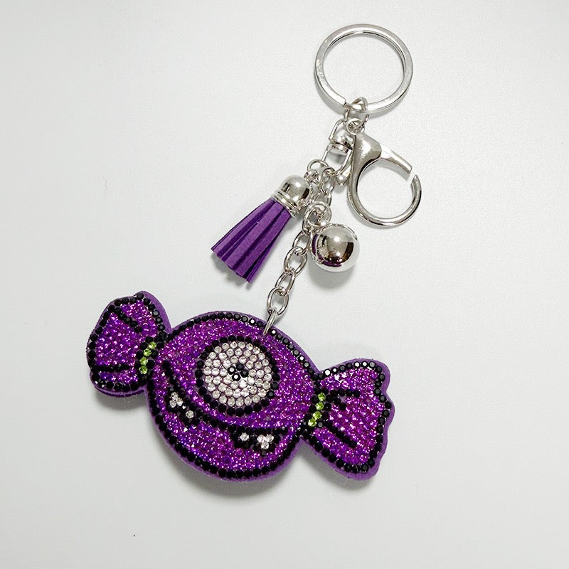 Cute Halloween Monster Candy Rhinestone Bag Charm