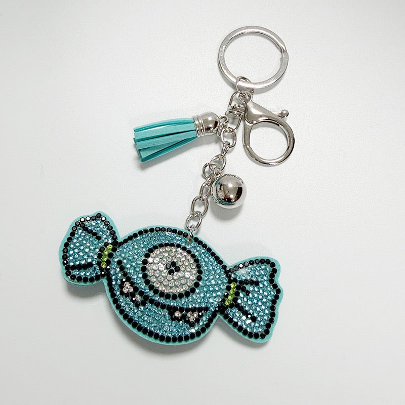 Cute Halloween Monster Candy Rhinestone Bag Charm